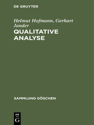 cover image of Qualitative Analyse